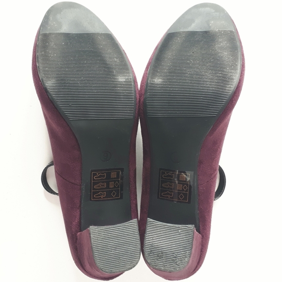 K Studio Chunky Block High Heel Velvet Mary Janes - Picture 10 of 11